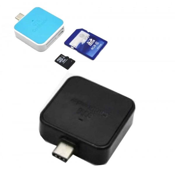 Adaptador OTG USB C a Tarjeta de Memoria SD y Micro SD